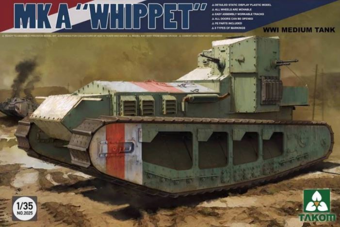 1/35 MK A "Whippet"WWI Medium Tank