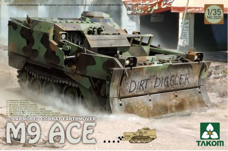 Fotografie 1/35 U.S Armored Combat Earthmover M9 ACE