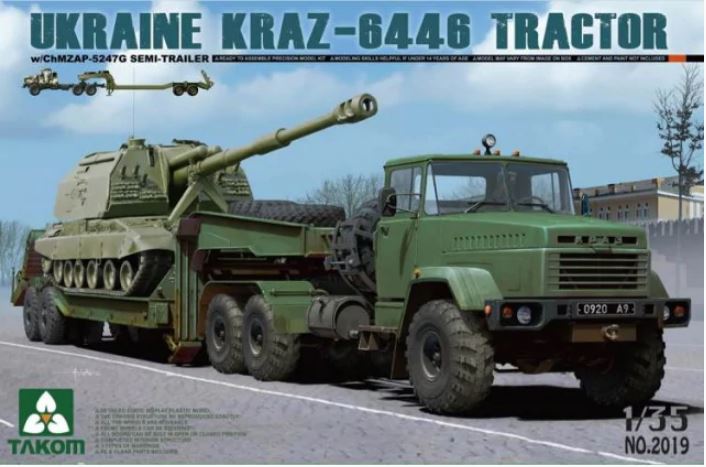 Fotografie 1/35 Ukraine KraZ-6446 Tractor w/ ChMZAP-5247G Semi-Trailer