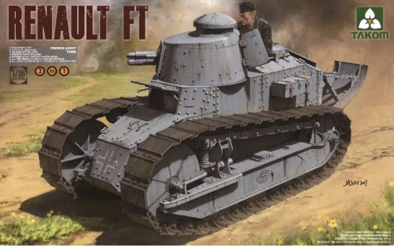 1/16 French Light Tank Renault FT-17 (3 in 1)