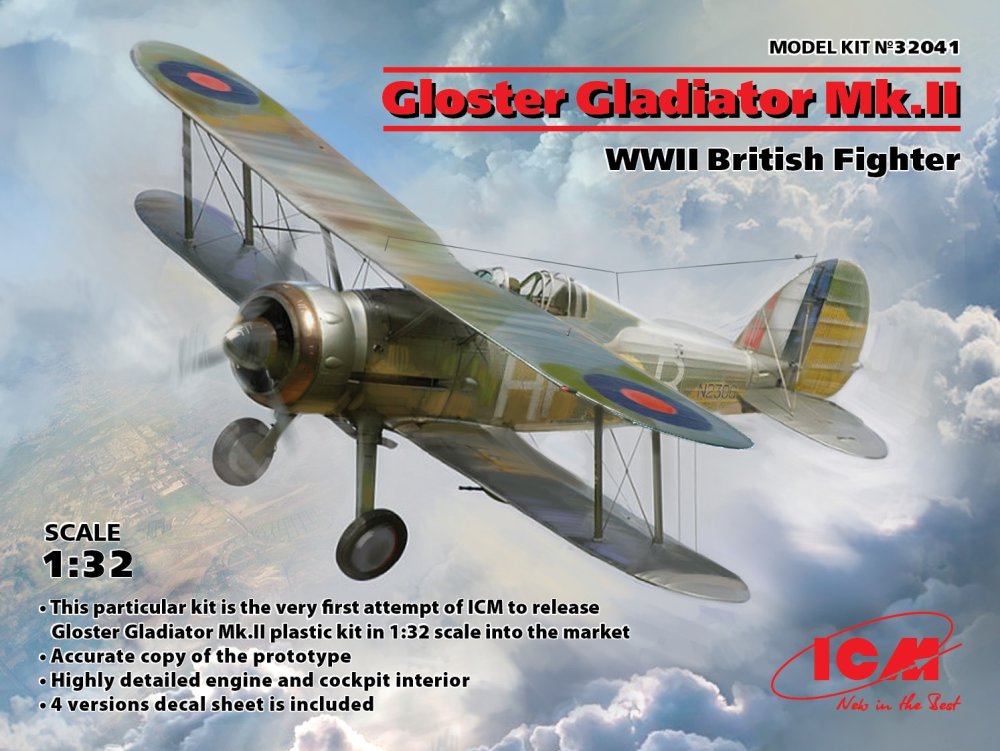 Fotografie 1/32 Gloster Gladiator Mk.II British WWII Fighter