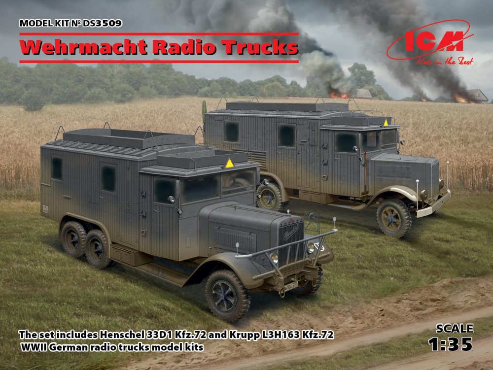 1/35 Wehrmacht Radio Trucks DIORAMA SET (2 kits)