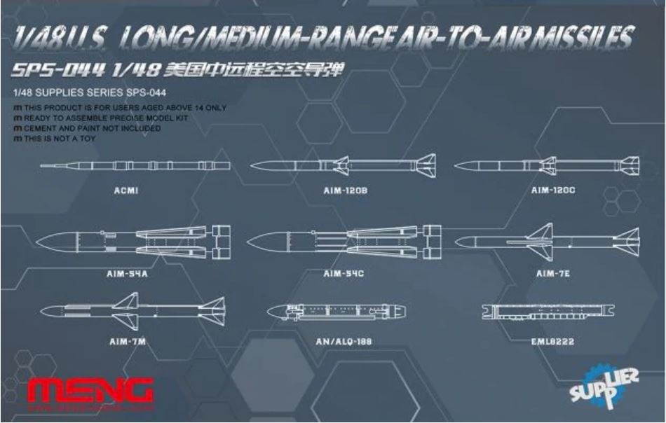 Fotografie 1/48 U.S. Long/Medium-Range Air-to-Air Missiles