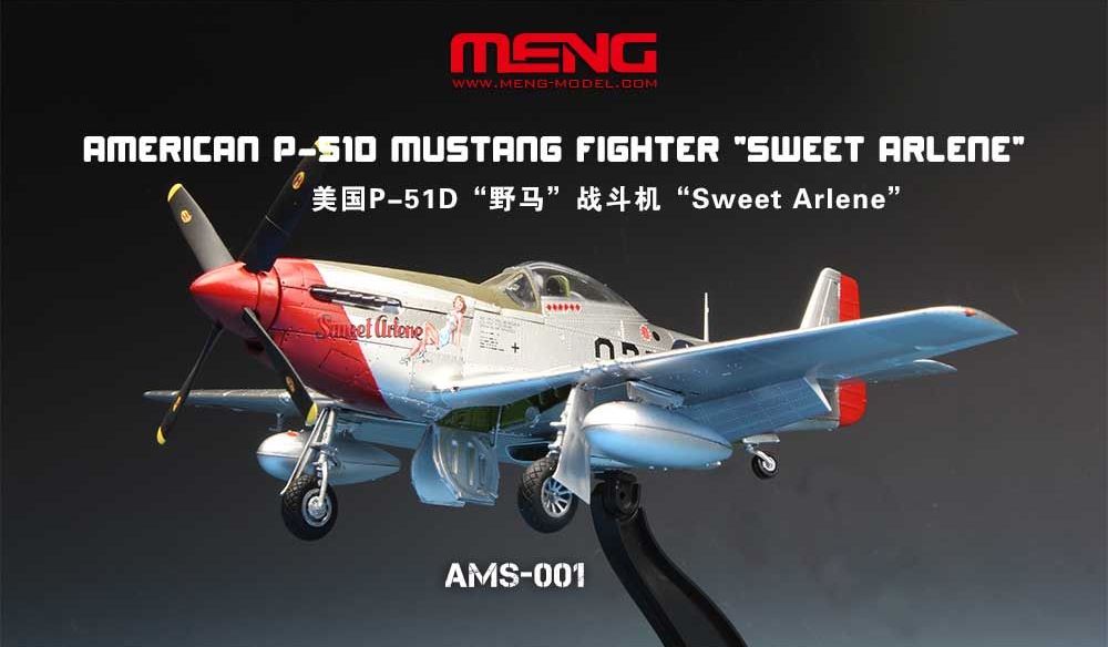 1/48 American P-51D Mustang Fighter "Sweet Arlene"(Sestavený model)