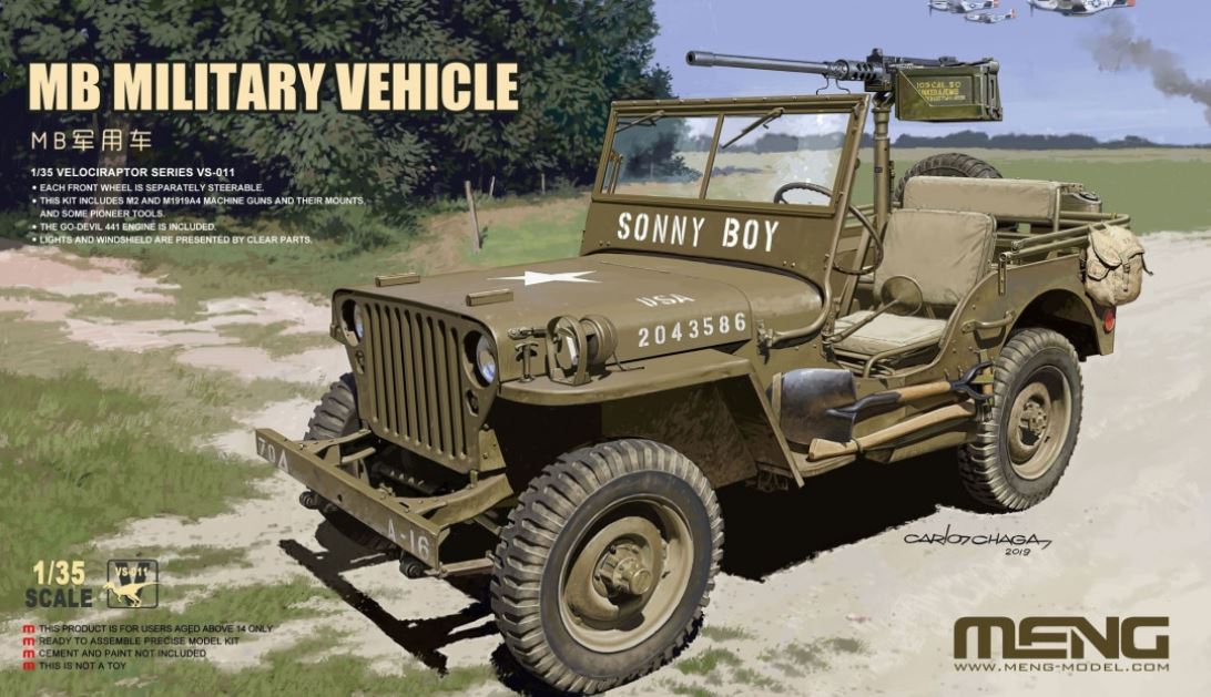 1/35 Willys Jeep MB military vehicle