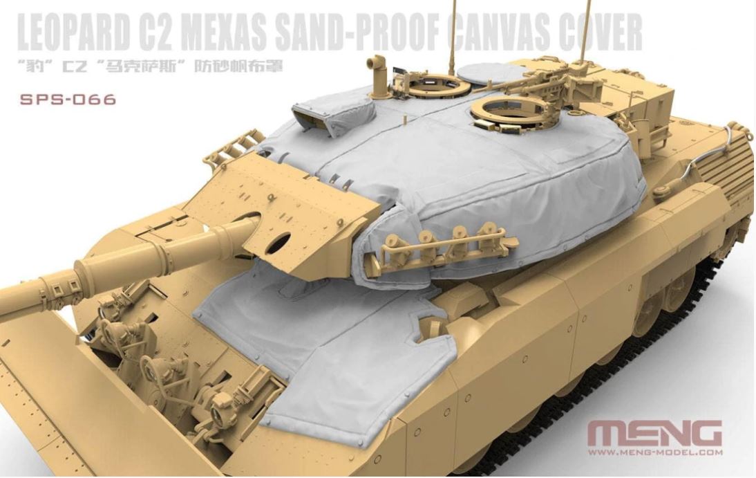Fotografie 1/35 Canadian Main Battle Tank Leopard C2 MEXAS Sand-Proof Canvas Cover