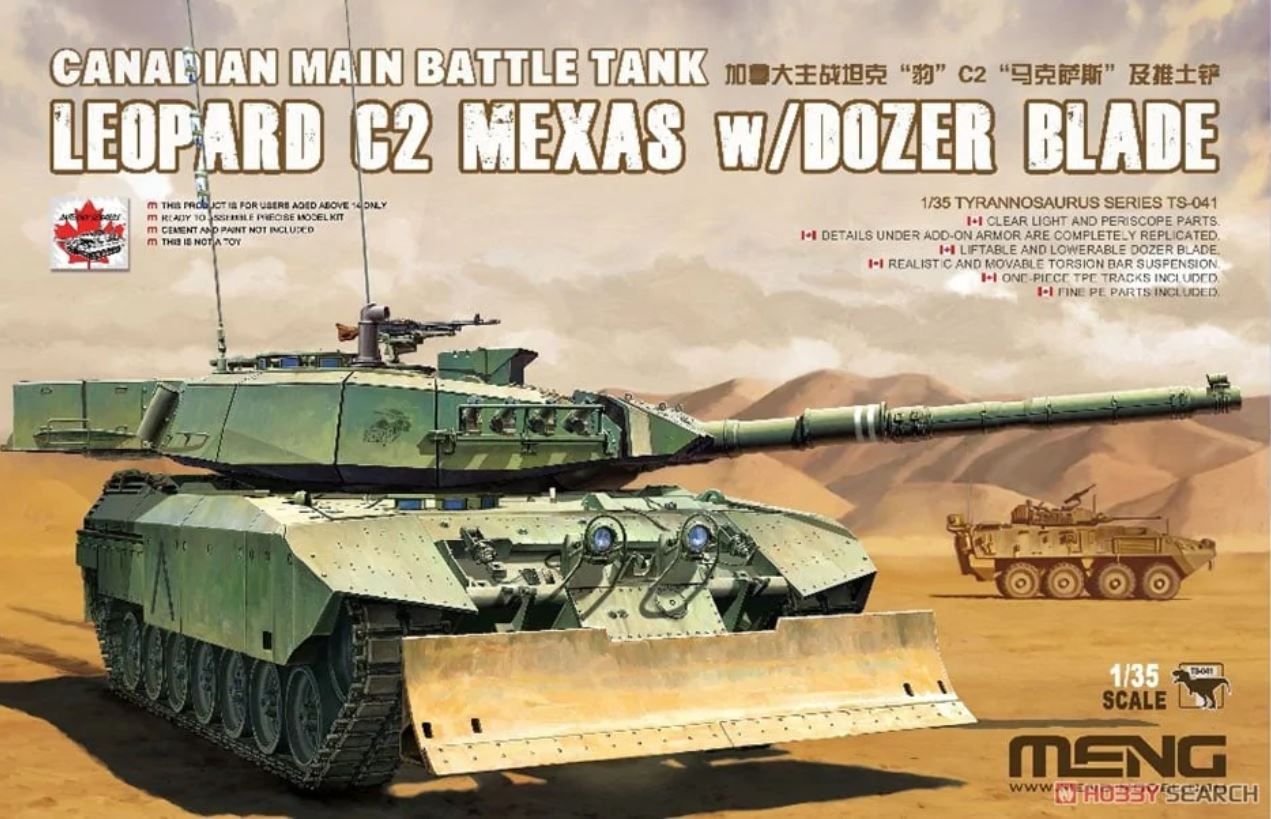 1/35 Leopard C2 Mexas w/ Dozer Blade Canadian Main Battle Tank