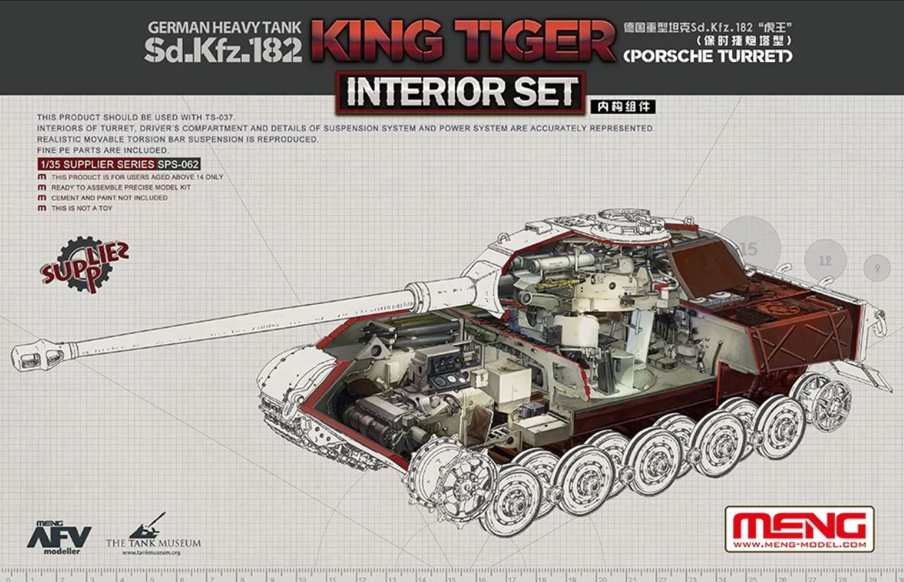 Fotografie 1/35 Sd.Kfz.182 "King Tiger" (Porsche Turret) Interior Set