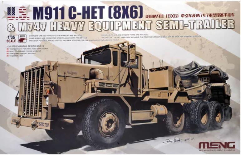 Fotografie 1/35 U.S. M911 C-HET (8x6) and M747 Heavy Equipment Semi-Trailer