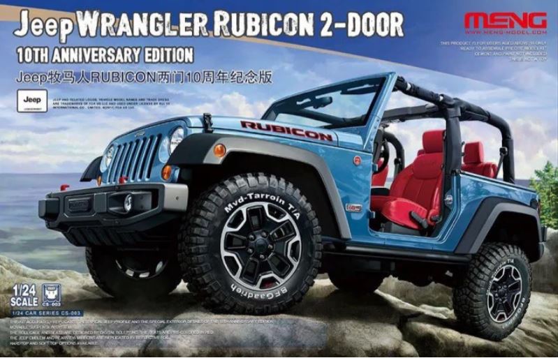 1/24 Jeep Wrangler Rubicon 2-Door 10th Anniversary Edition
