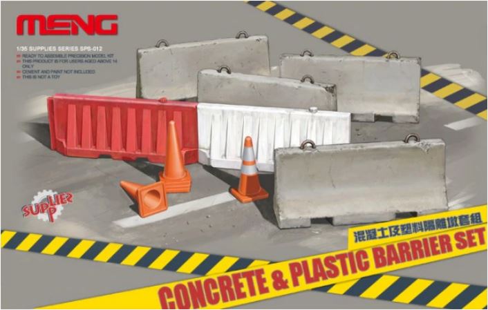 1/35 Concrete & Plastic Barrier Set