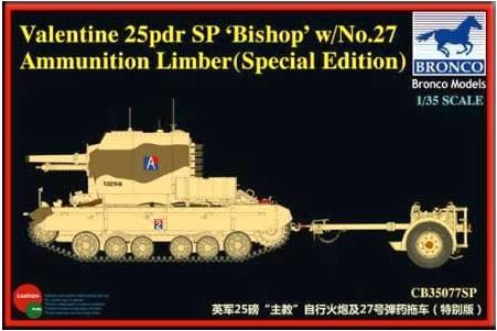 Fotografie 1/35 British 25pdr SP 'Bishop' w/No.27 Ammunition Limber (Special Edition)