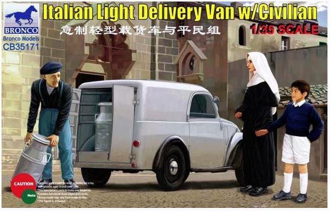 Fotografie 1/35 Italian Light Delivery Van w/Civilian