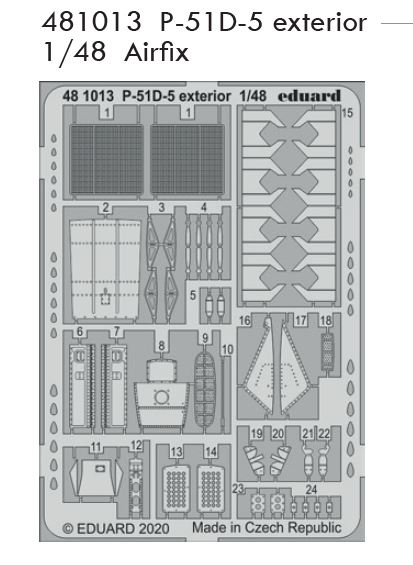 Fotografie 1/48 P-51D-5 exterior (AIRFIX)