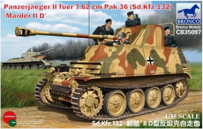1/35 Panzerjaeger II fuer 7.62 cm PaK 36 (Sd.Kfz. 132) Marder II D