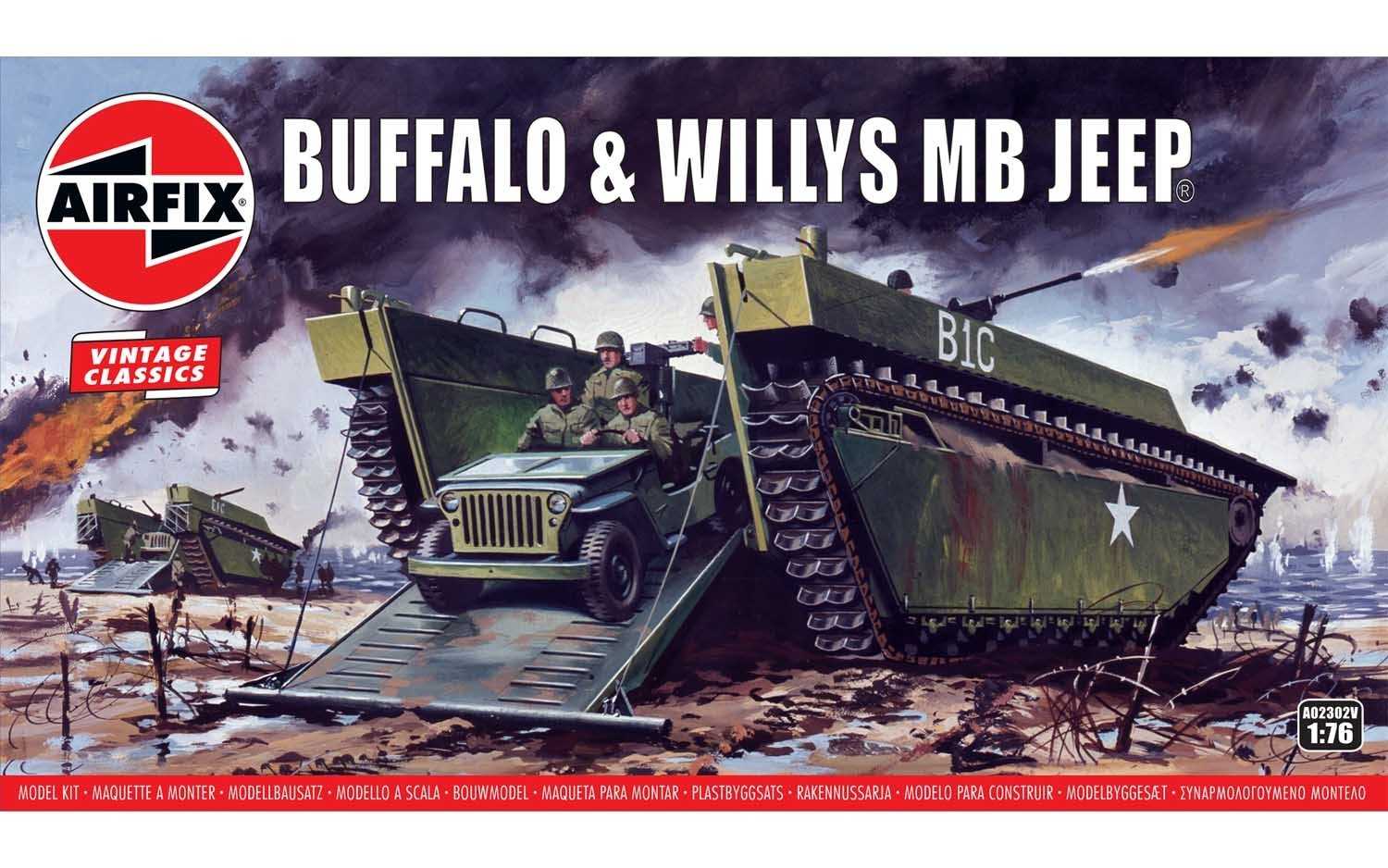 Classic Kit VINTAGE military A02302V - Buffalo Willys MB Jeep (1:76)