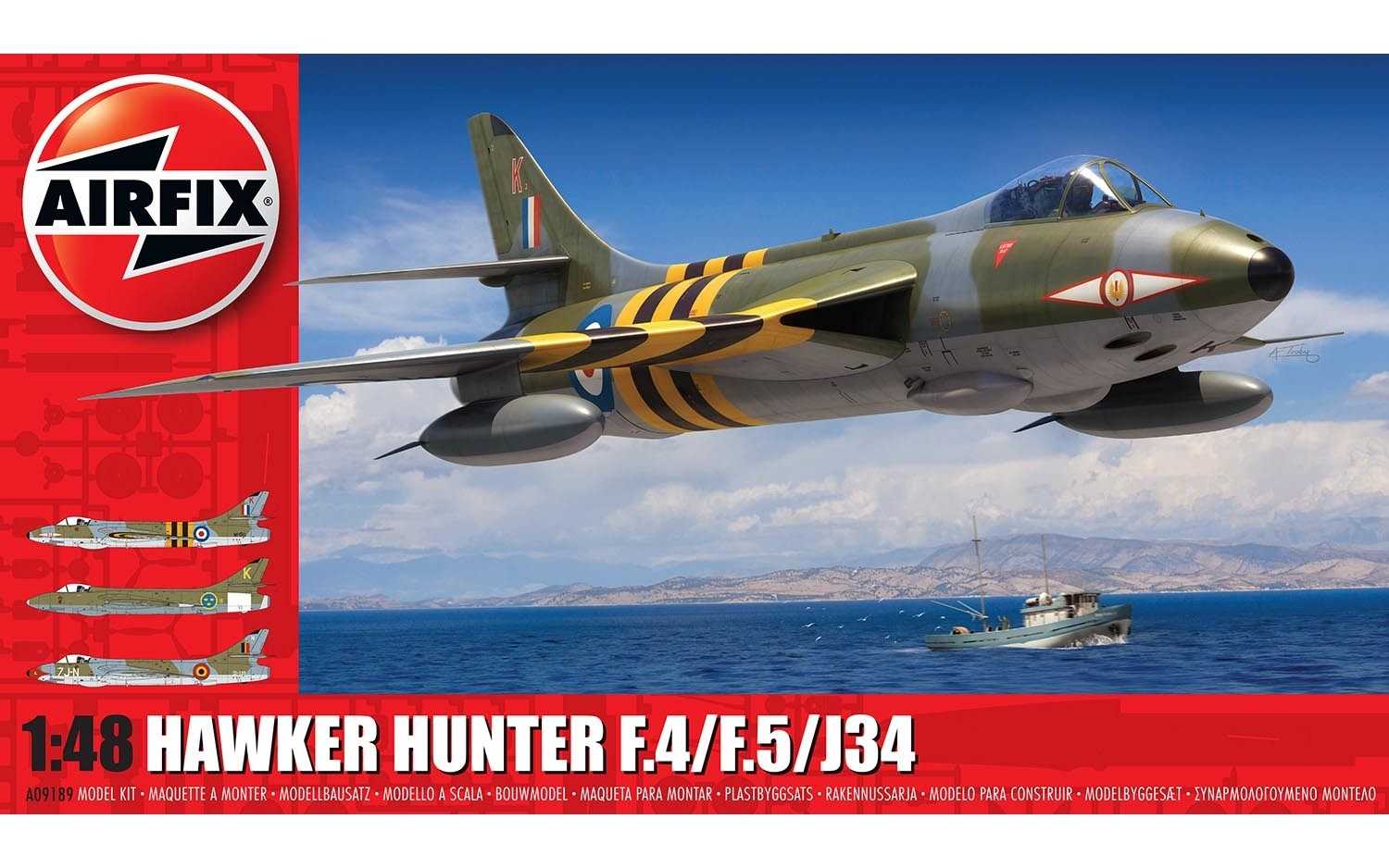 Fotografie Classic Kit letadlo A09189 - Hawker Hunter F.4/F.5/J.34 (1:48)