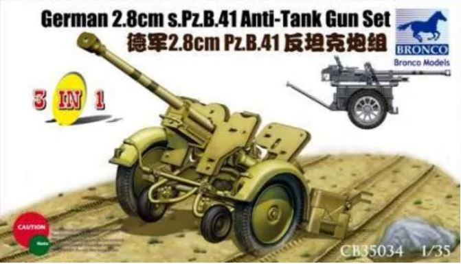 Fotografie 1/35 German 2.8cm s.Pz.B.41 Anti-Tank Gun Set
