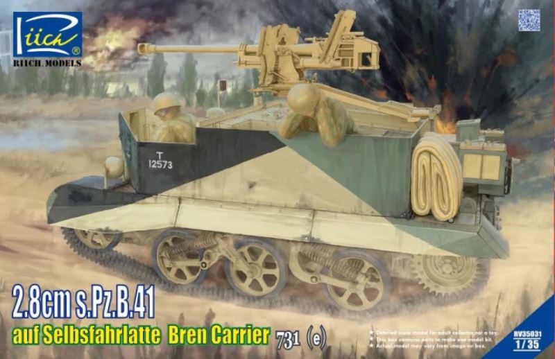 Fotografie 1/35 2,8 cm s.Pz.B.41 auf Selbstfahrlafette Bren Carrier