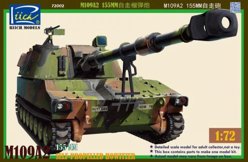 1/72 M109A2 155m Self-Propelled Howitzer