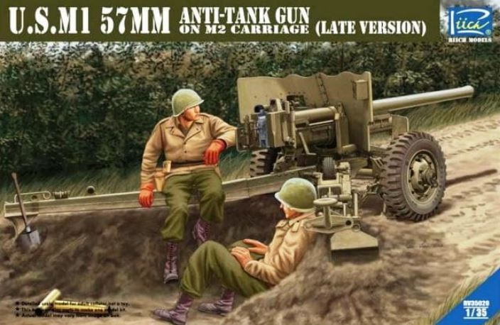Fotografie 1/35 U.S. M1 57mm Anti-tank gun on M2 Carriage (late version)
