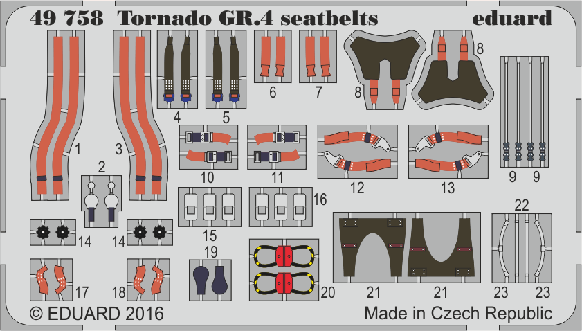1/48 Tornado GR.4 seatbelts (REVELL)