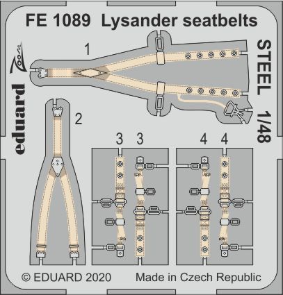 1/48 Lysander seatbelts STEEL (EDUARD)