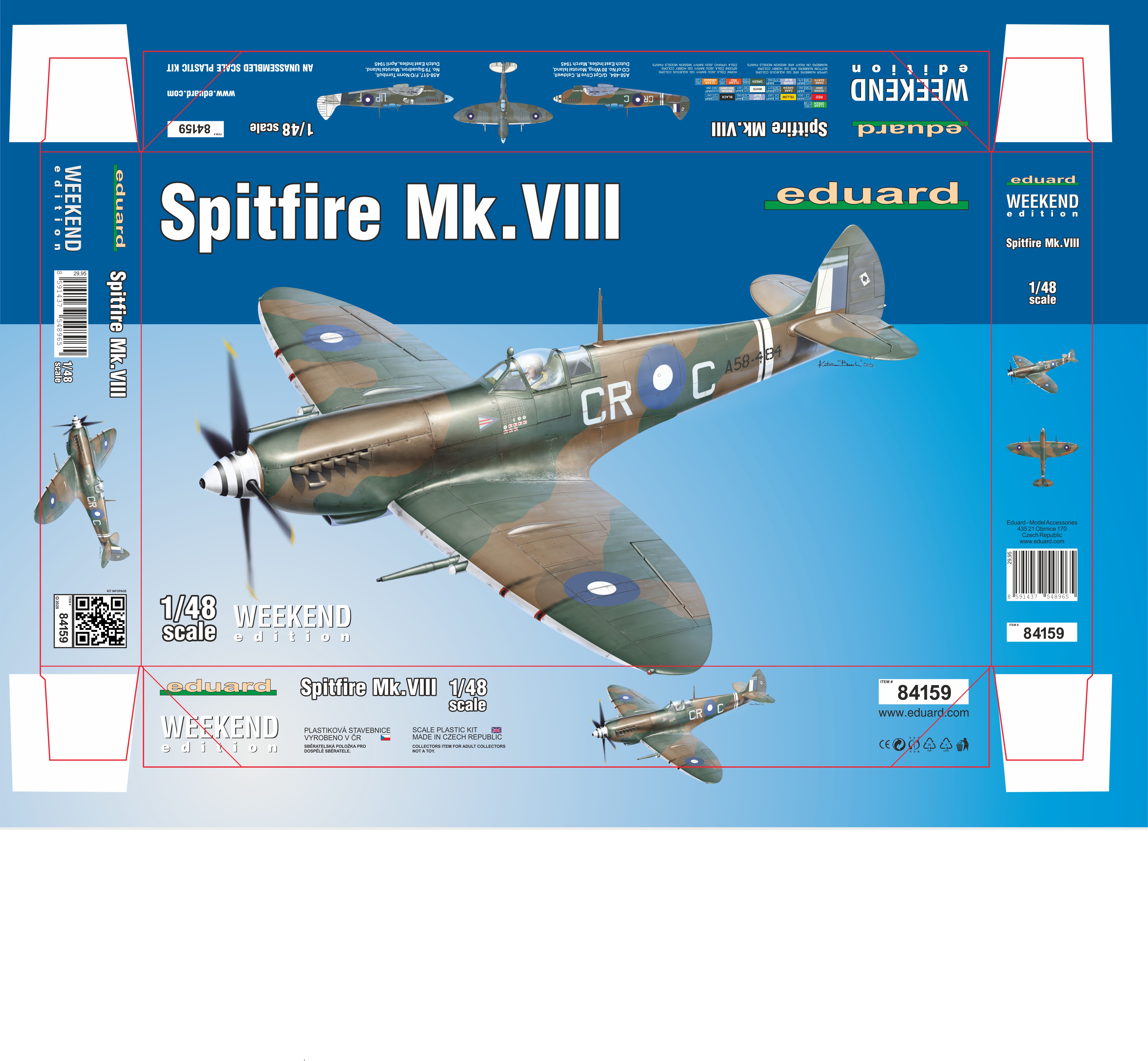 Fotografie 1/48 Spitfire Mk.VIII (Weekend edition)