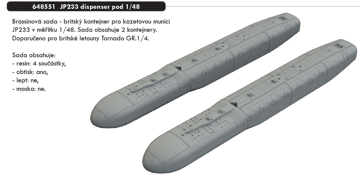 Fotografie 1/48 JP233 dispenser pod