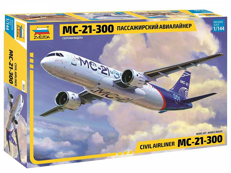 Fotografie Model Kit letadlo 7033 - Civil Airliner MC-21-300 (1:144)