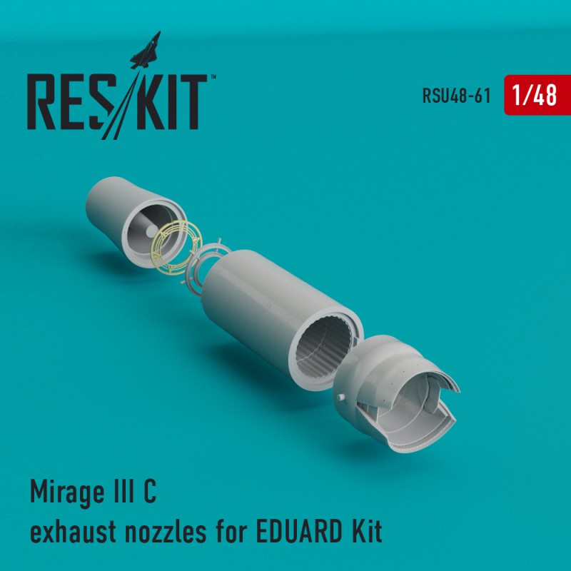 1/48 Mirage III C exhaust nozzles (EDU)