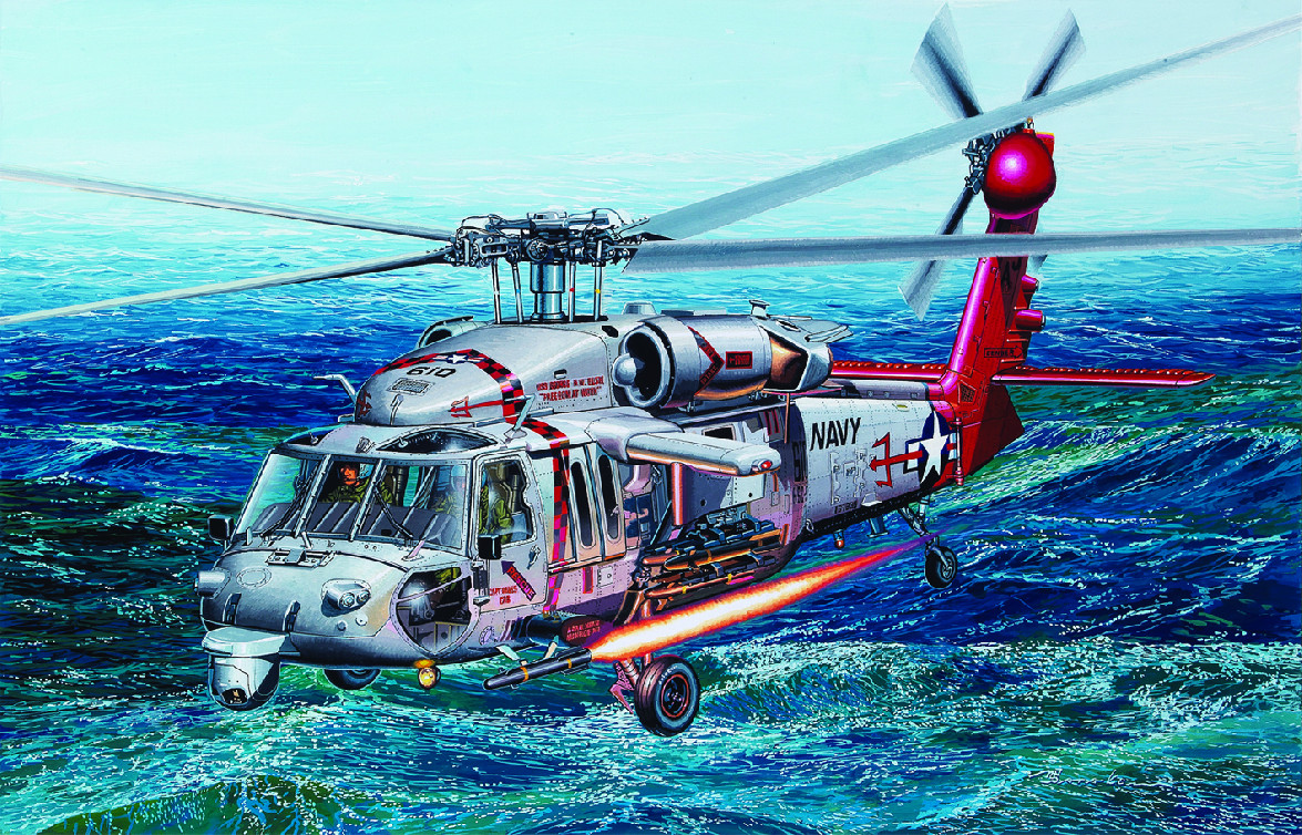 Fotografie Model Kit vrtulník 12120 - MH-60S HSC-9 "Tridents" (1:35)