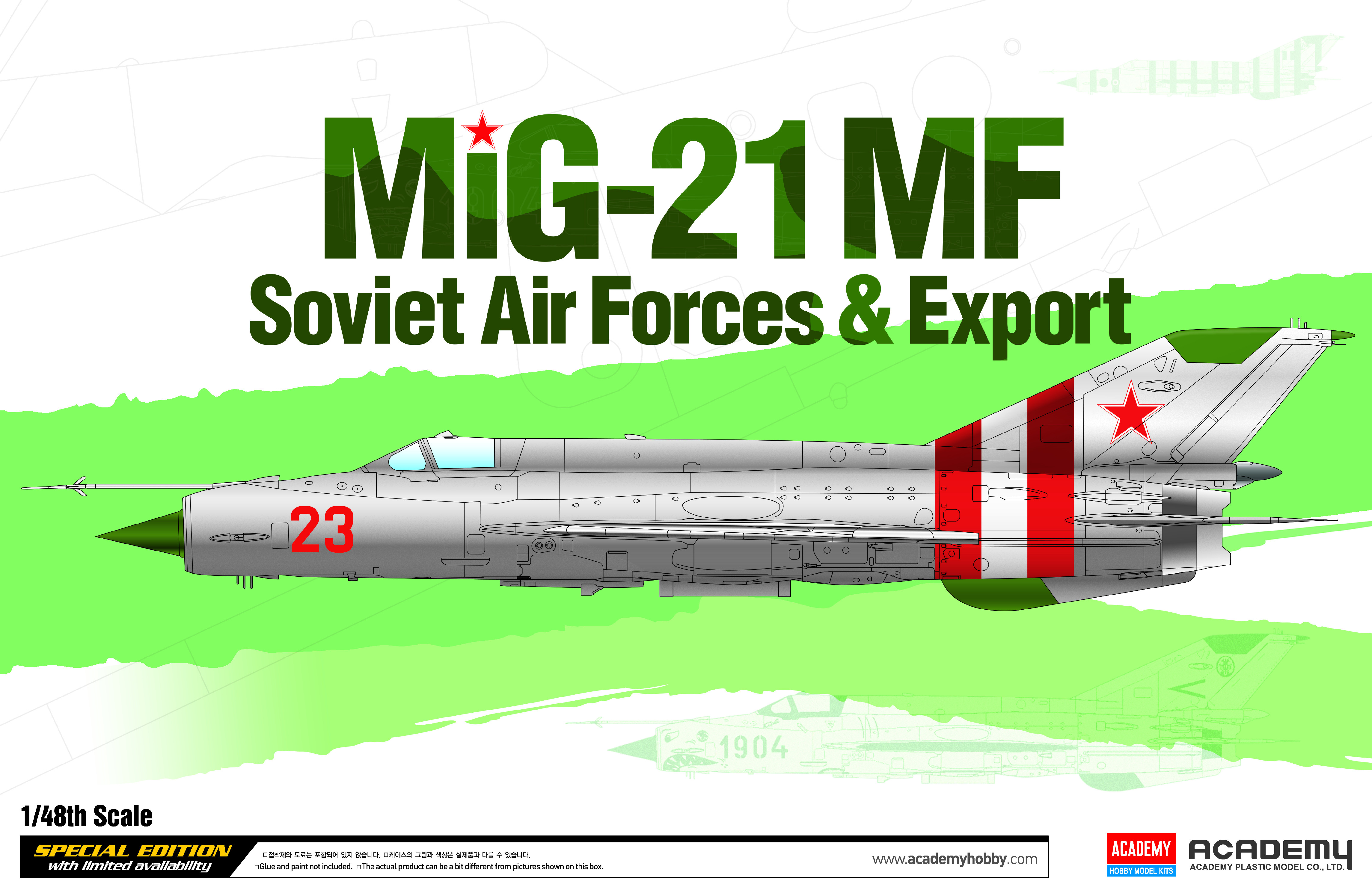 Fotografie Model Kit letadlo 12311 - Mig-21 MF "Soviet Air Force & Export" LE: (1:48)