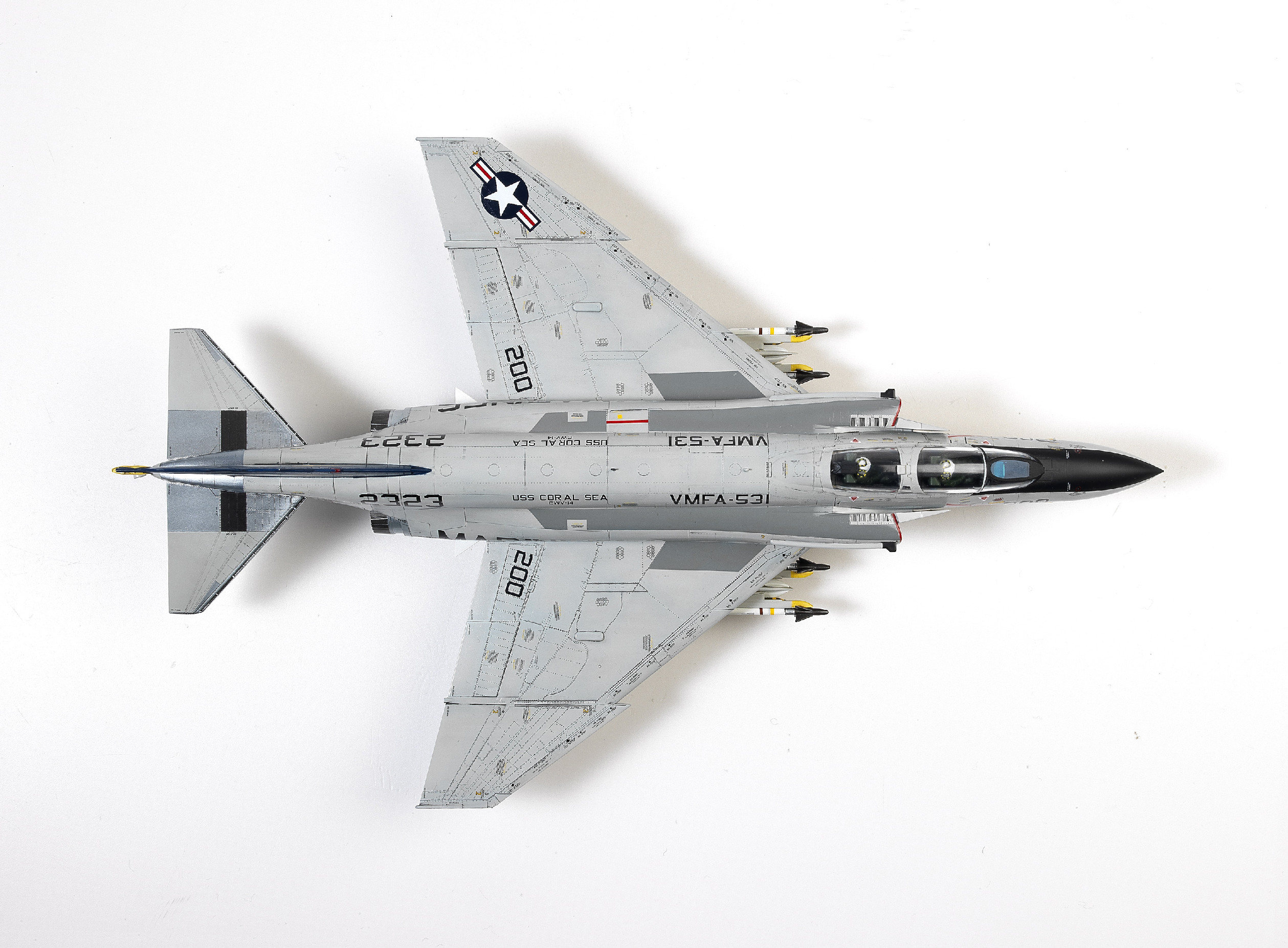 Fotografie Model Kit letadlo 12315 - USMC F-4B/N VMFA-531 "GRAY GHOSTS" (1:48)