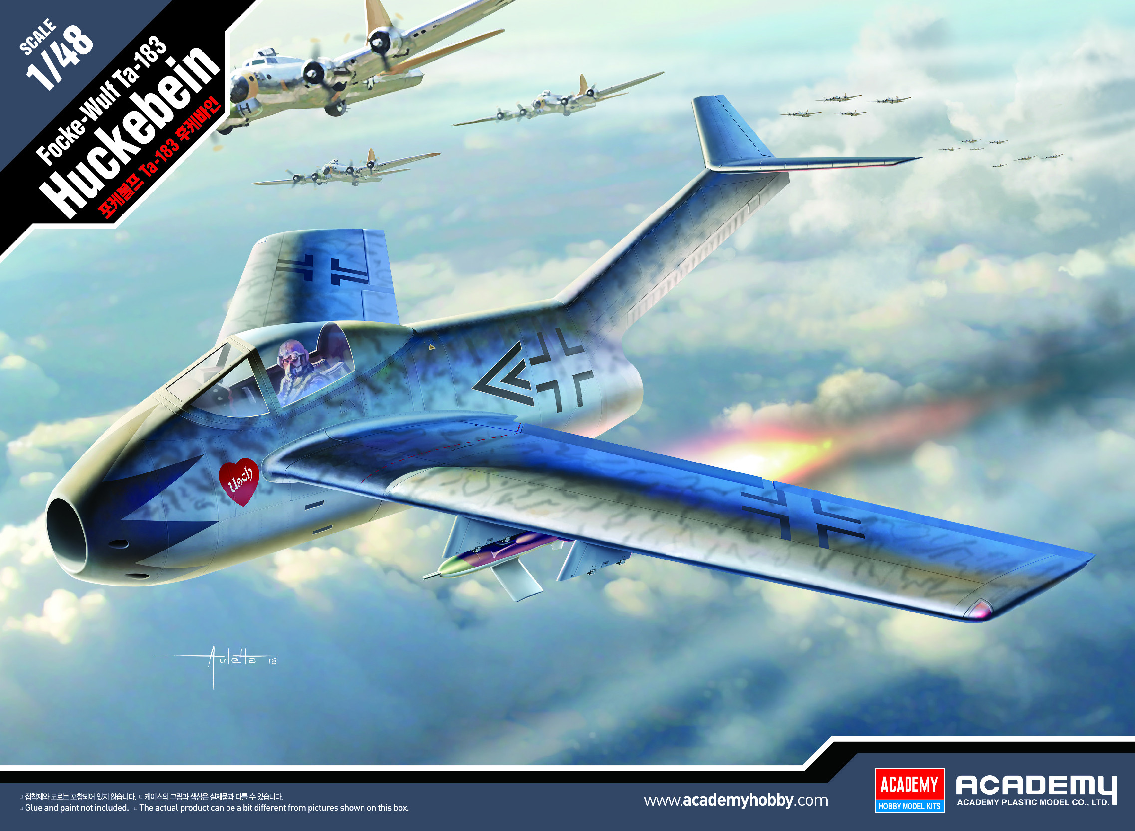 Fotografie Model Kit letadlo 12327 - Focke-Wulf Ta-183 Huckebein (1:48)