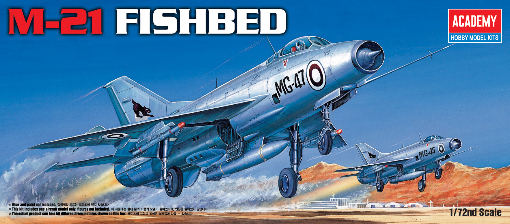 Model Kit letadlo 12442 - M-21 FISHBED (1:72)