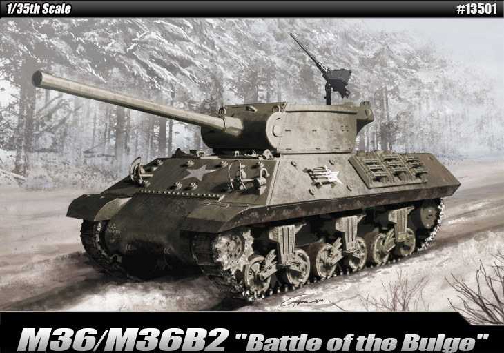 Model Kit tank 13501 - M36/M36B2 "Battle of the Bulge" (1:35)