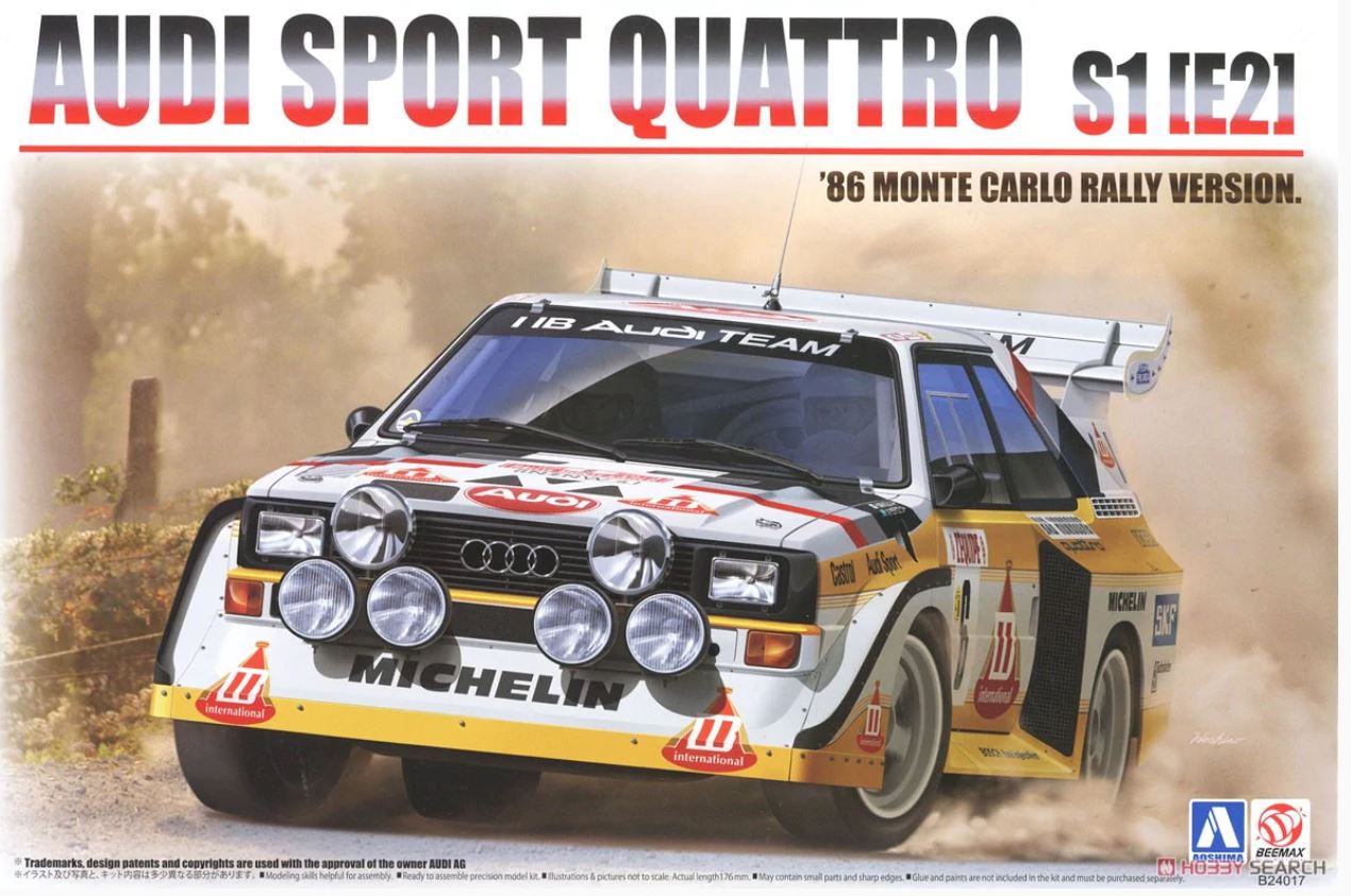 1/24 Audi Sport Quattro S1 [E2] 1986 Monte Carlo Rally Version