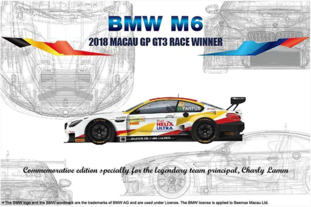 Fotografie 1/24 BMW M6 GT3 2018 Macau GP Winner