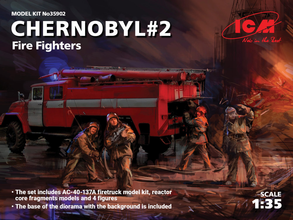 Fotografie 1/35 Chernobyl No.2 (AC-40-137A + 4 fig.+ base)