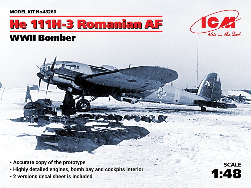 Fotografie 1/48 Heinkel He 111H-3 Romanian AF Bomber WWII