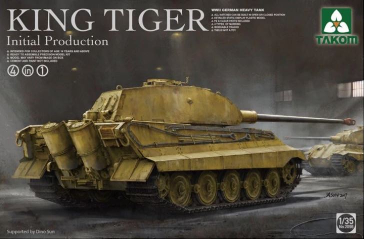 WWII German Heavy Tank King Tiger Inital production 1/35