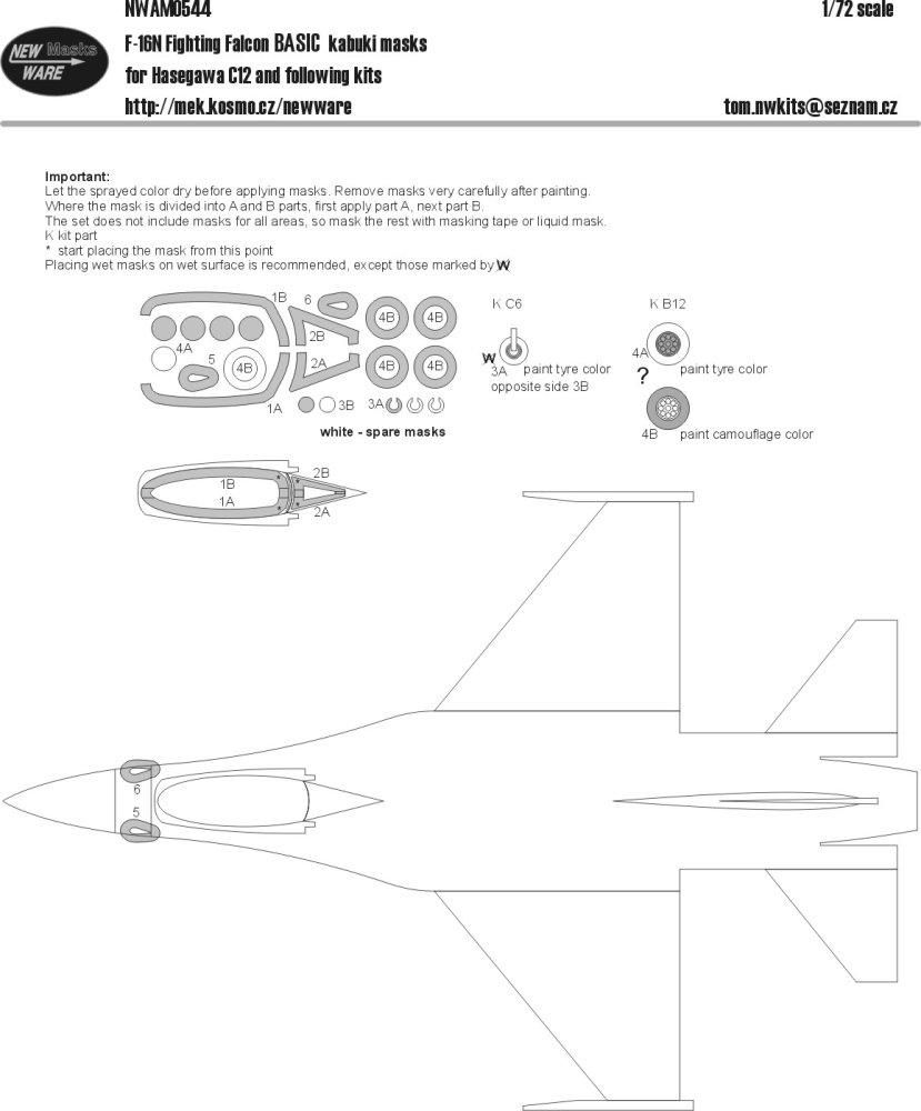 1/72 Mask F-16N Fighting Falcon BASIC (HAS)