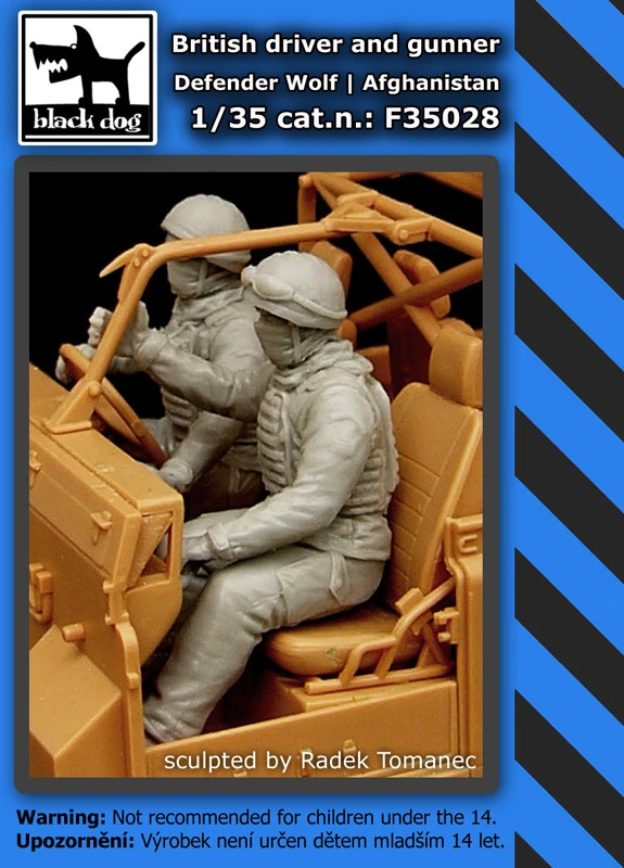 1/35 British Driver&Gunner Defender Wolf Afghan.