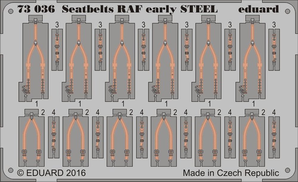 1/72 Seatbelts RAF early STEEL