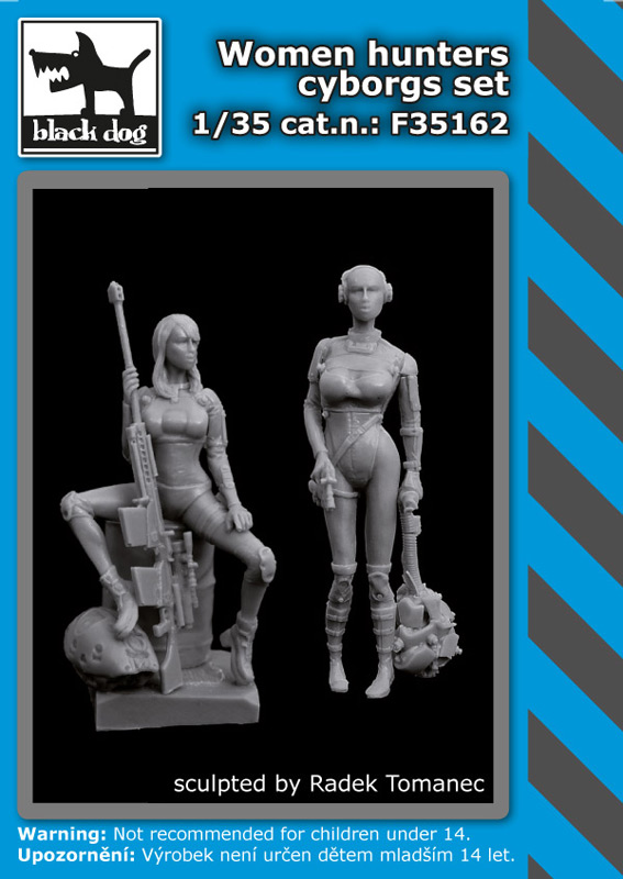 1/35 Woman hunters cyborgs set (2 fig.)
