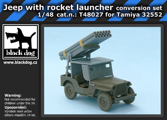 1/48 Jeep with rocket launcher (conversion set)