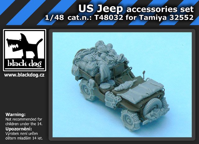 1/48 US Jeep accessories set