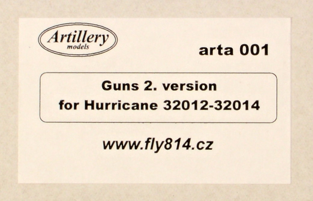 1/32 Guns 2.version for Hurricane (FLY 32012-14)