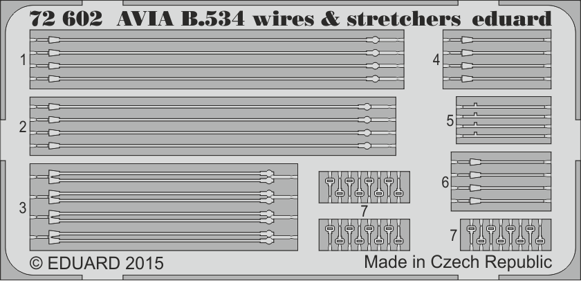 1/72 Avia B.534 wires & stretchers (EDUARD)